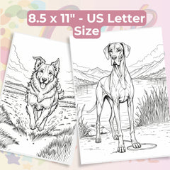 Dog Breeds Coloring Book & Fun Facts Bundle - CraftNest - Digital Crafting and Art