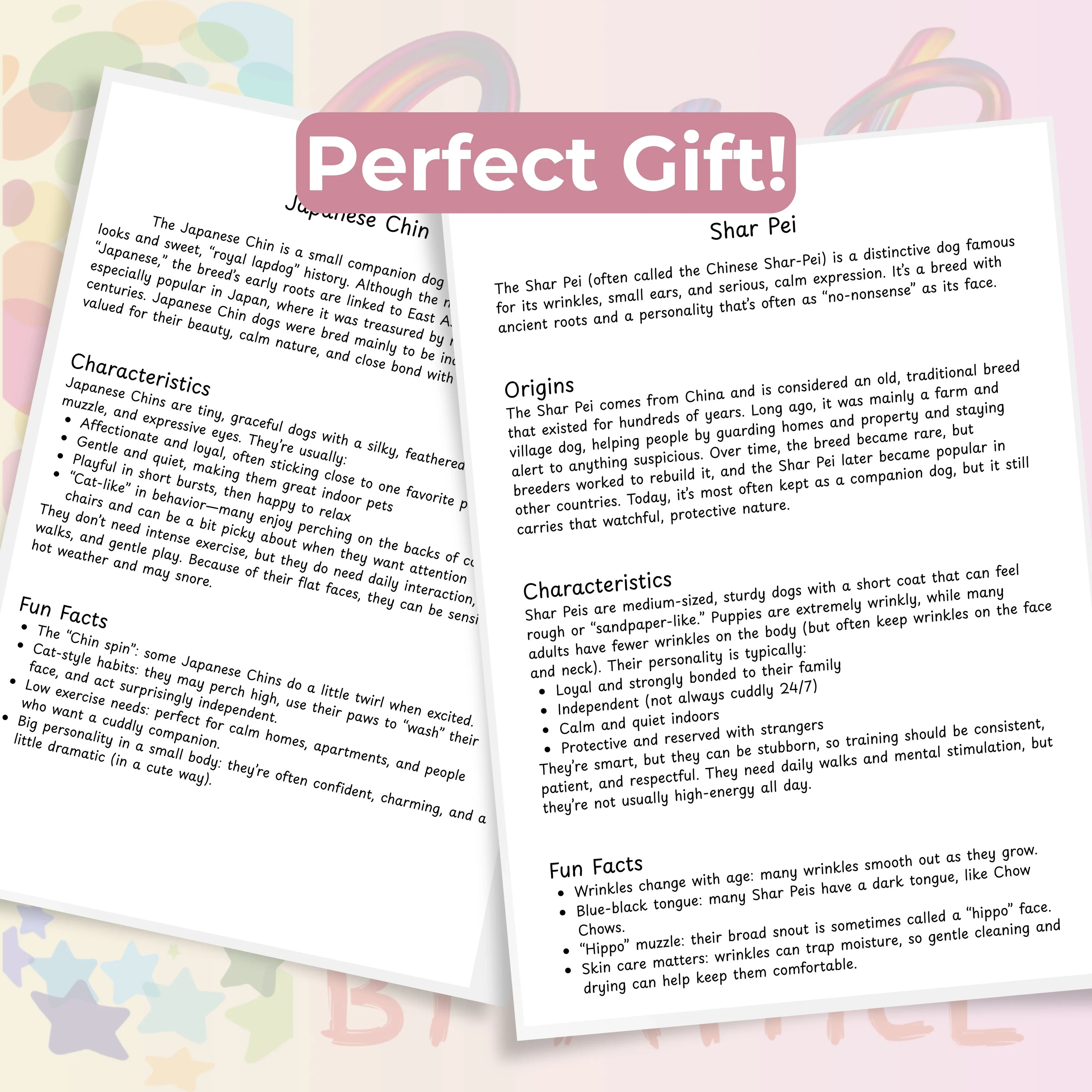 Dog Breeds Coloring Book & Fun Facts Bundle - CraftNest - Digital Crafting and Art
