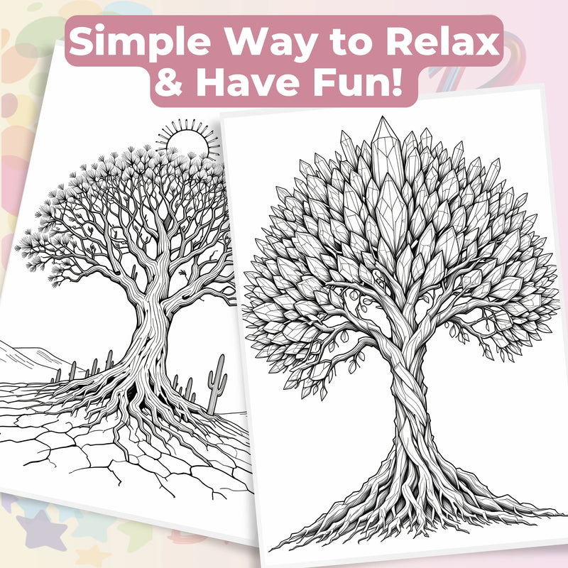 Tree of Life Coloring Book Bundle - CraftNest - Digital Crafting and Art
