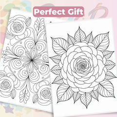 Rose Mandala Coloring Book Bundle - CraftNest - Digital Crafting and Art