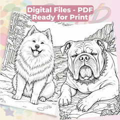 Dog Breeds Coloring Book & Fun Facts Bundle - CraftNest - Digital Crafting and Art
