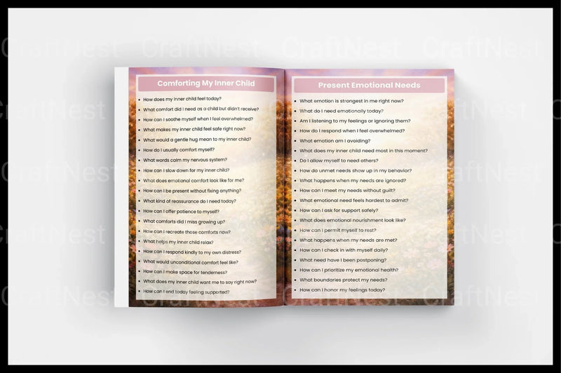 Inner Child Healing Prompts for Personal Growth - CraftNest - Digital Crafting and Art