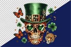 1 St Patricks Skull Clipart Bundle - CraftNest - Digital Crafting and Art