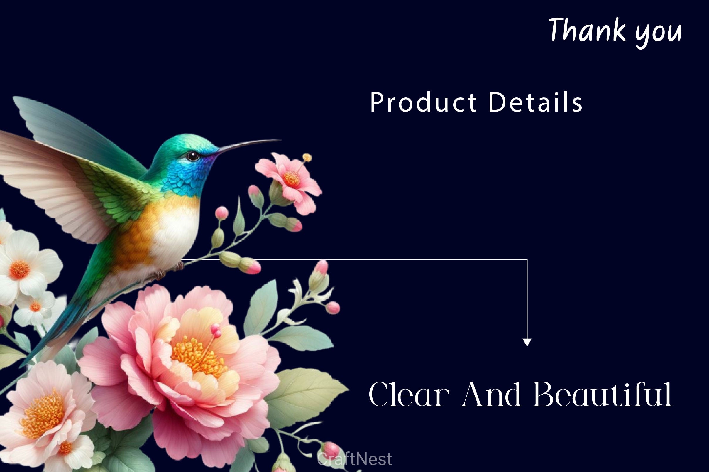 Flower Hummingbird Clipart Bundle - CraftNest - Digital Crafting and Art