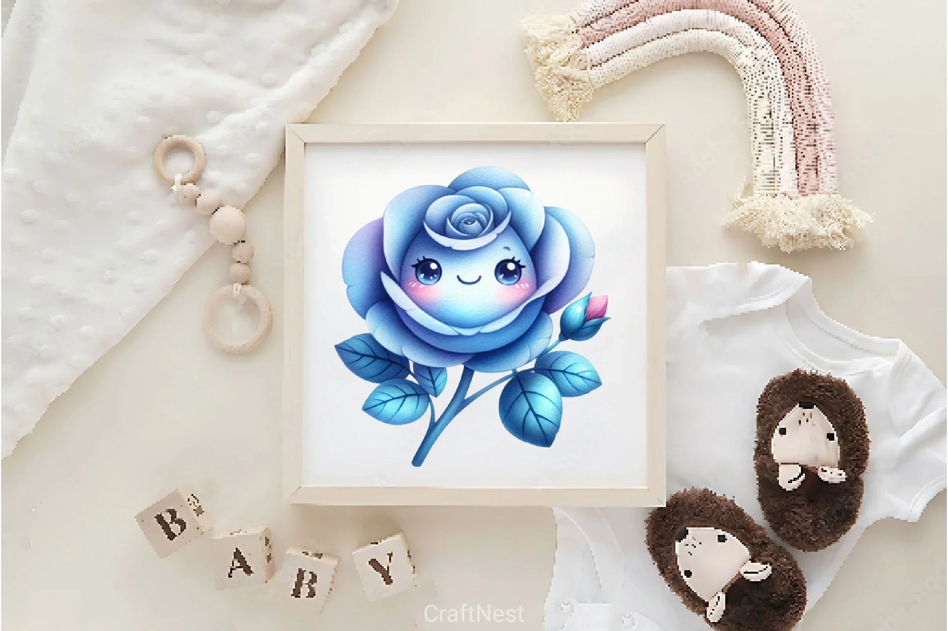 Flower Kawaii Clipart Bundle - CraftNest - Digital Crafting and Art