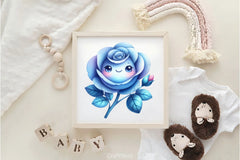 Flower Kawaii Clipart Bundle - CraftNest - Digital Crafting and Art