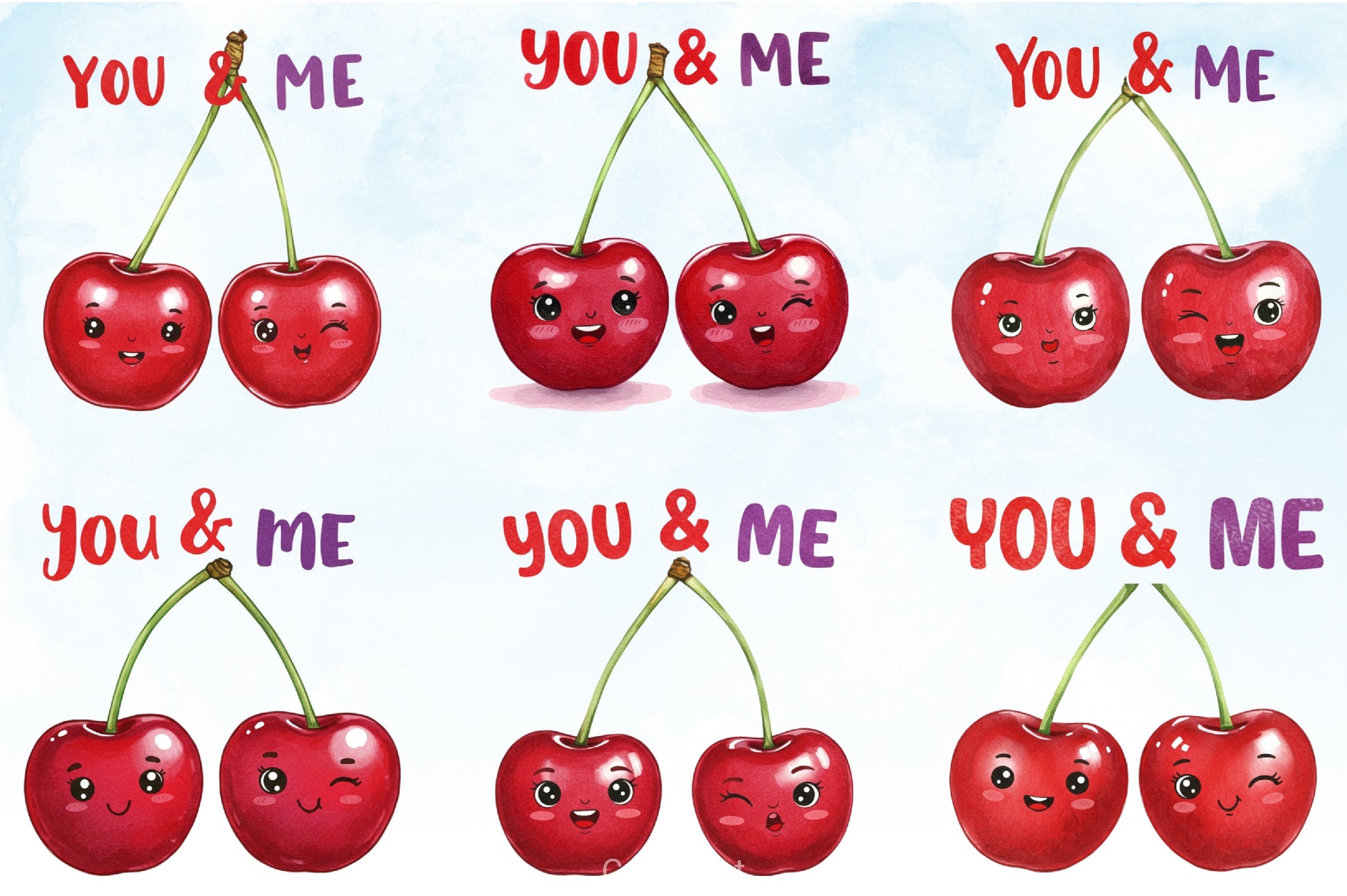Valentine Cherry Clipart Bundle - CraftNest - Digital Crafting and Art
