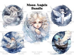 Moon Angels Clipart - CraftNest