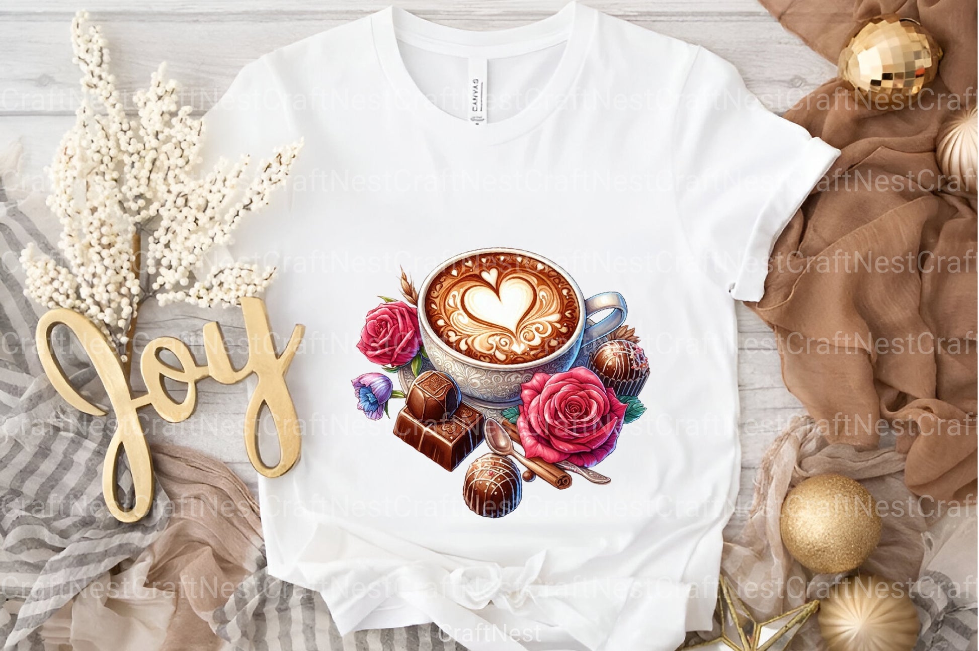 Valentine Coffee Cup Clipart Bundle 99 - CraftNest - Digital Crafting and Art