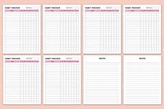 Days Habit Tracker: Boost Your Productivity - CraftNest - Digital Crafting and Art