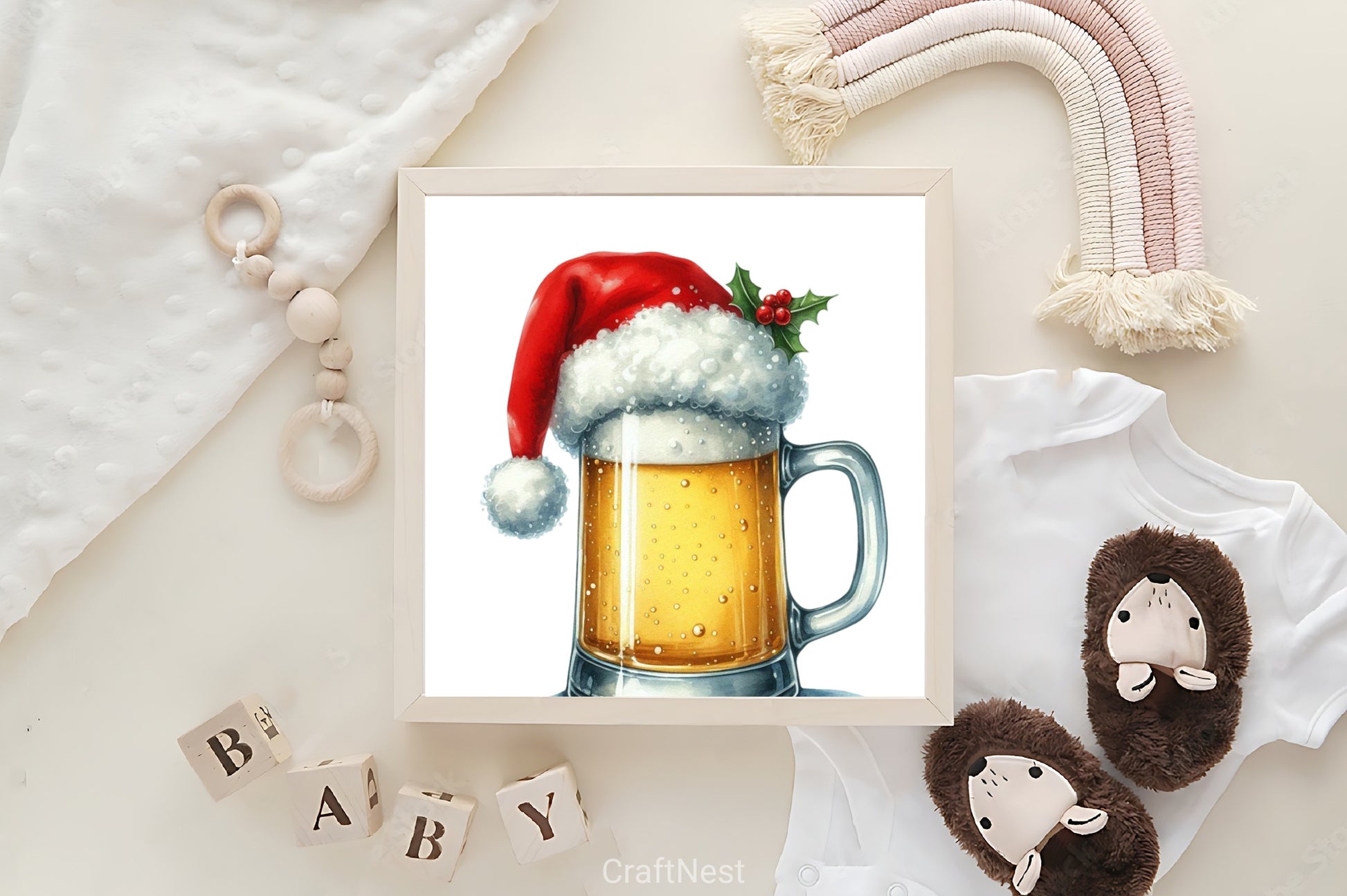 Christmas Beer Cup Clipart Bundle - CraftNest - Digital Crafting and Art