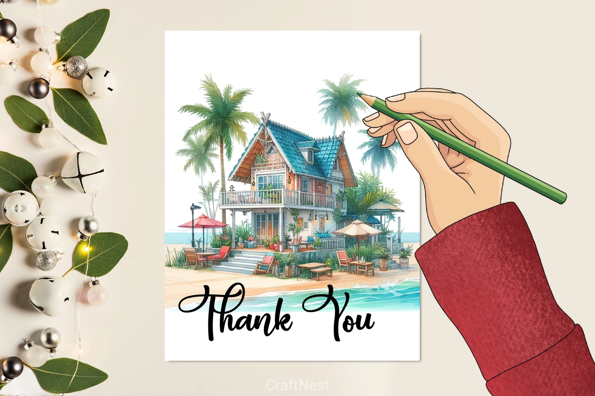 Beach Houses Clipart Bundle - CraftNest - Digital Crafting and Art