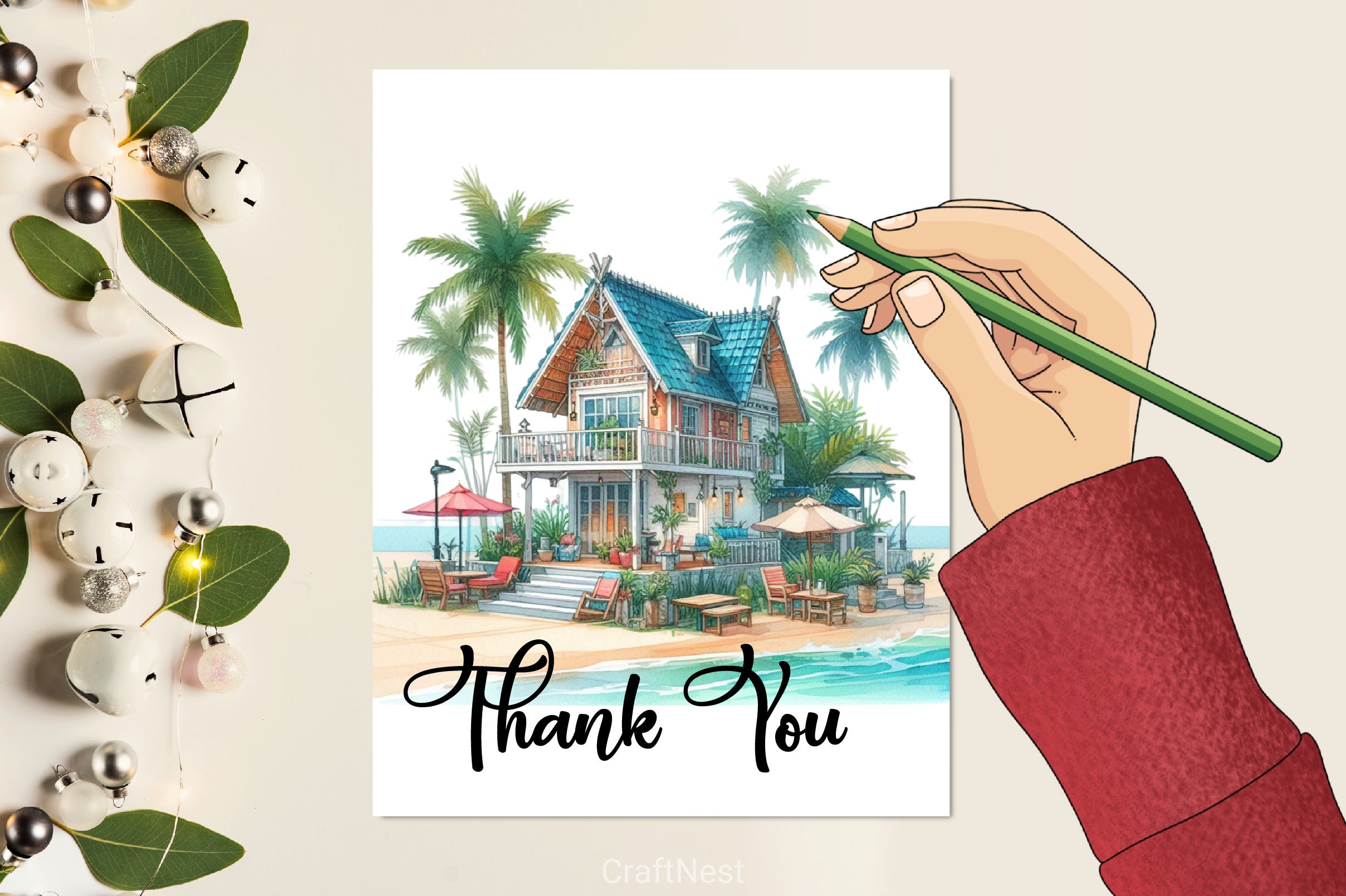 Beach Houses Clipart Bundle - CraftNest - Digital Crafting and Art