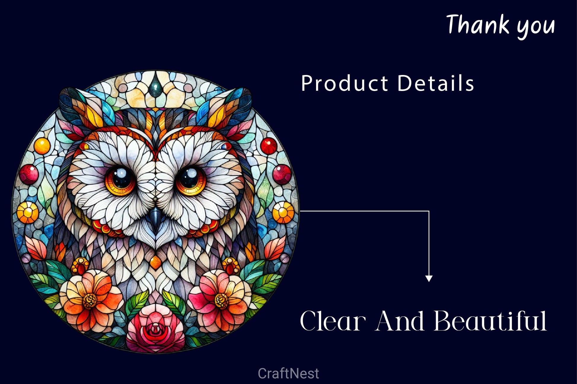 Stained Glass Owl Clipart Bundle - CraftNest - Digital Crafting and Art