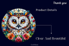 Stained Glass Owl Clipart Bundle - CraftNest - Digital Crafting and Art