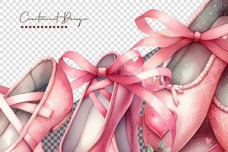 Ballet Shoes Clipart Bundle - CraftNest - Digital Crafting and Art