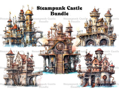 Steampunk Castles And Kingdom Clipart - CraftNest