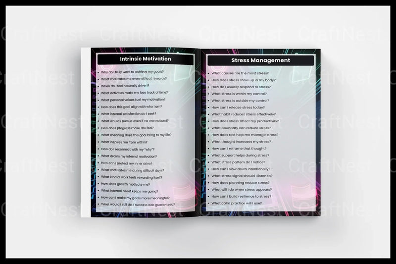 Goal Productivity Prompts for Enhanced Focus - CraftNest - Digital Crafting and Art