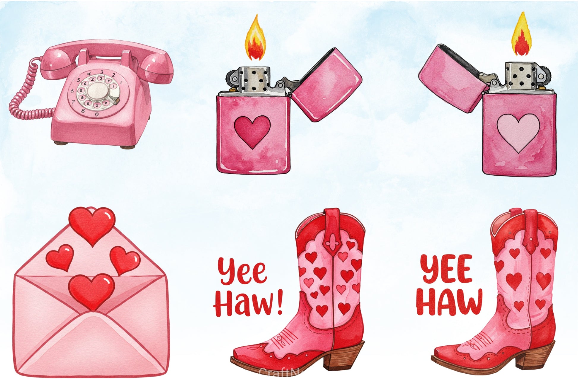 Valentine Clipart Bundle 1 - CraftNest - Digital Crafting and Art
