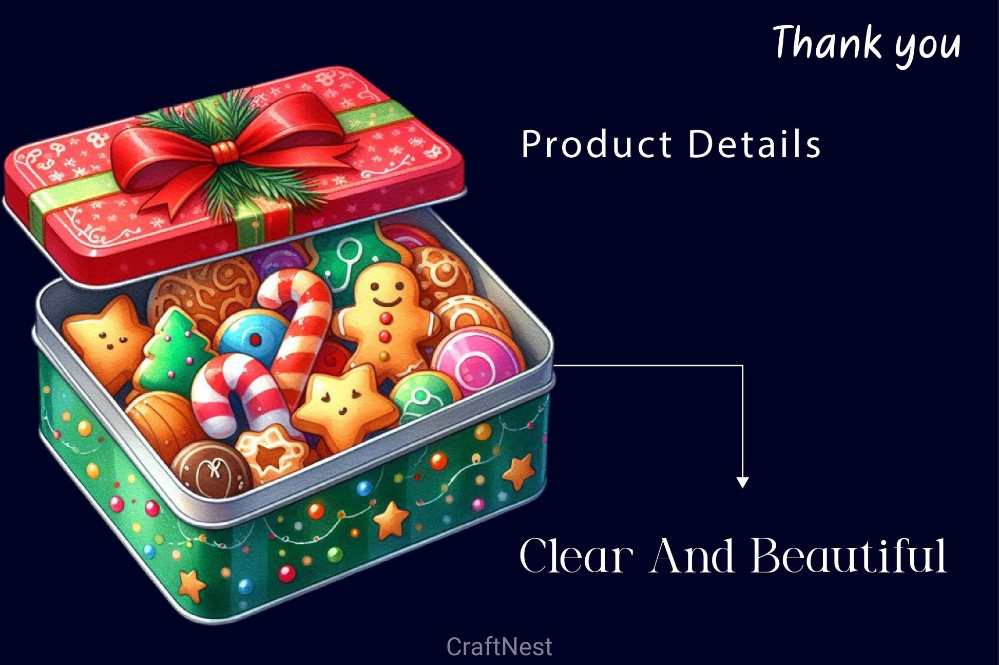 Holiday Christmas Cookies Clipart Bundle 3 - CraftNest - Digital Crafting and Art