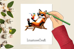 Summer Cocktail And Animals Clipart Bundle - CraftNest - Digital Crafting and Art