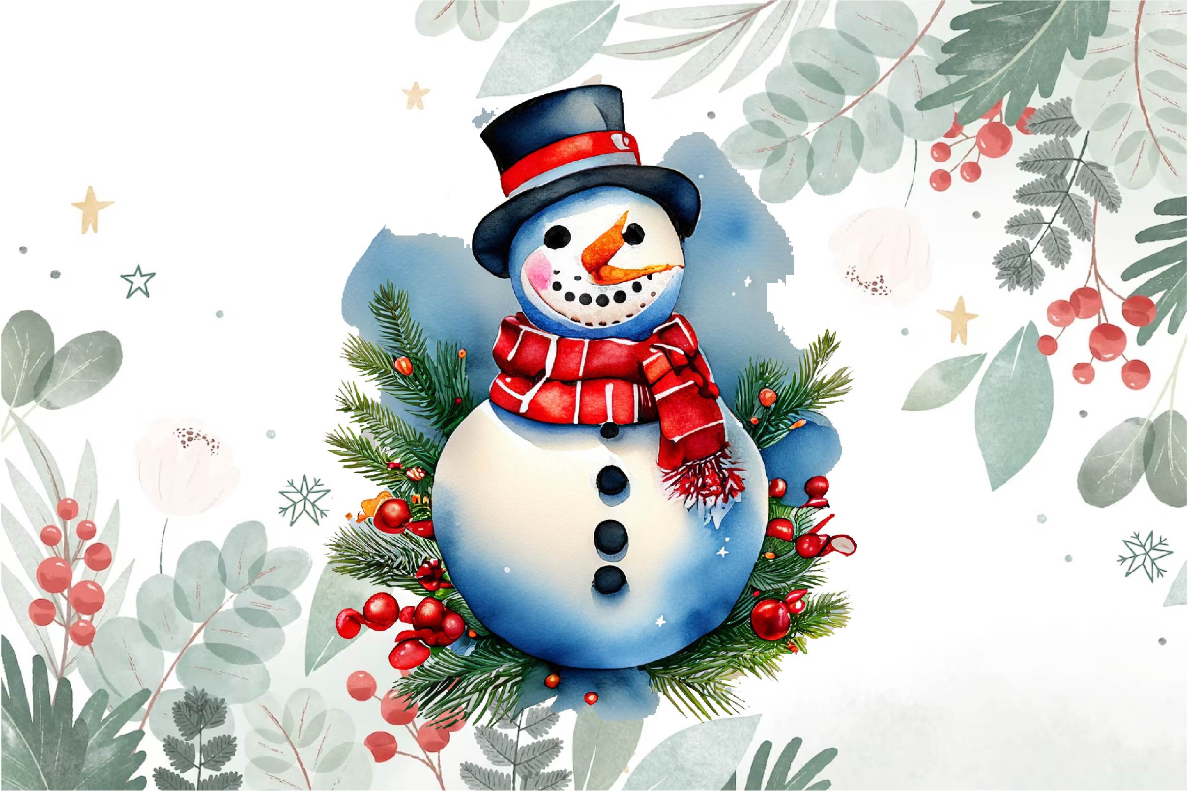 Snowman Clipart Bundle 1 - CraftNest - Digital Crafting and Art