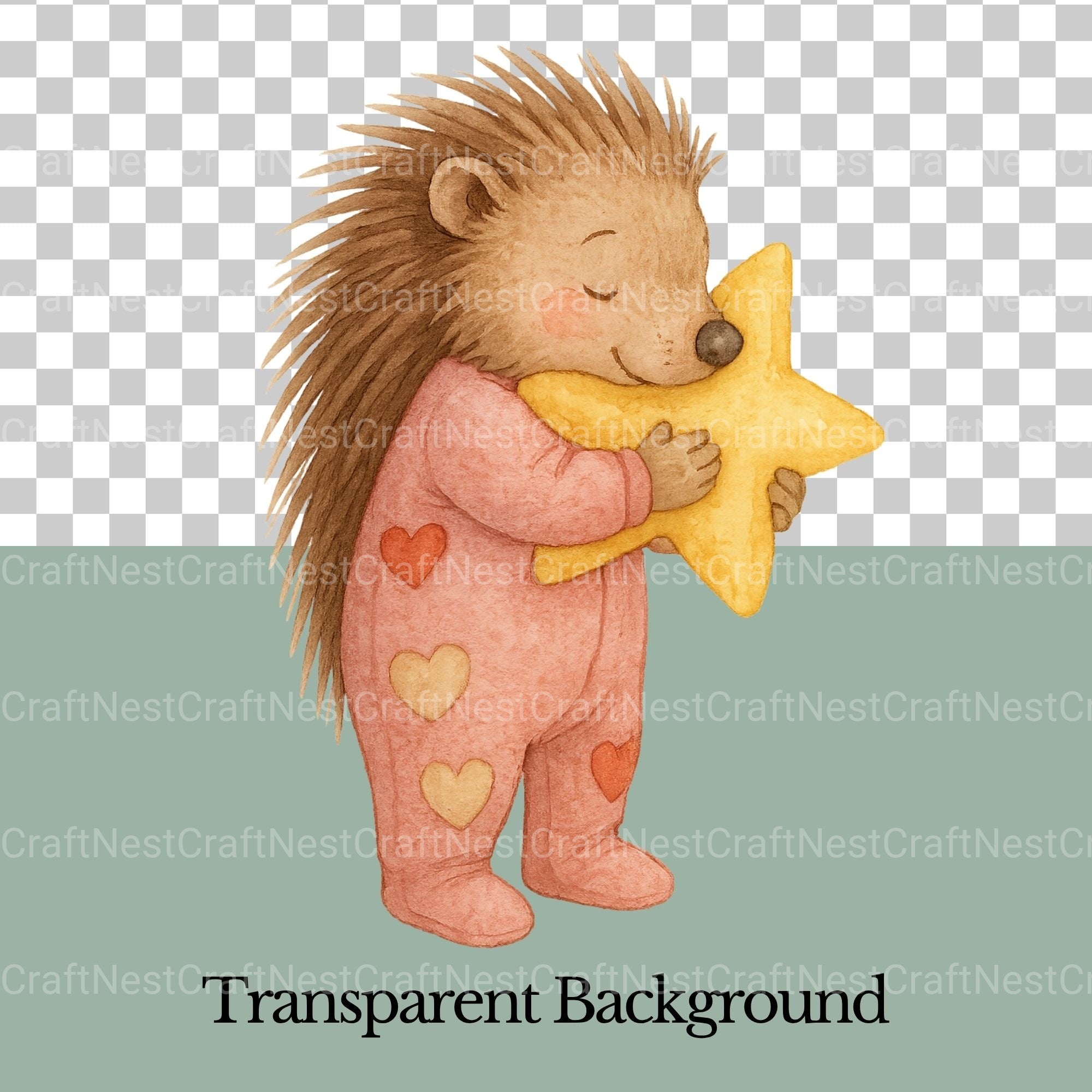 Woodland Animal Pjs 1 Clipart Bundle - CraftNest - Digital Crafting and Art