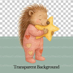 Woodland Animal Pjs 1 Clipart Bundle - CraftNest - Digital Crafting and Art