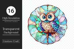Stained Glass Owl Clipart Bundle 4 - CraftNest - Digital Crafting and Art