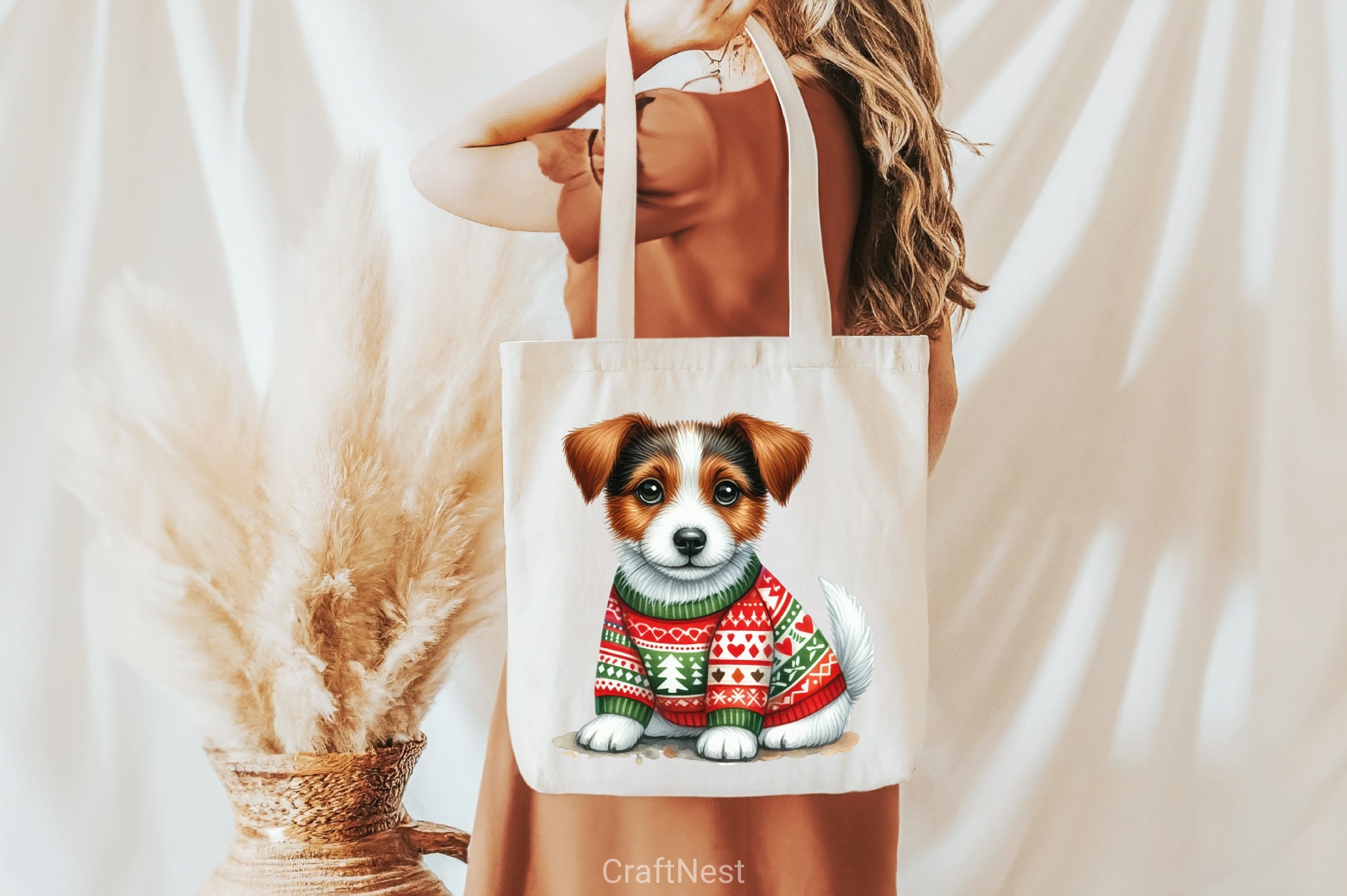 Christmas Jack Russell Terrier Clipart Bundle - CraftNest - Digital Crafting and Art