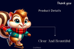 Baby Animals Skating Clipart Bundle 2 - CraftNest - Digital Crafting and Art