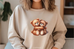 Teddy Bear Couple Clipart Bundle - CraftNest - Digital Crafting and Art