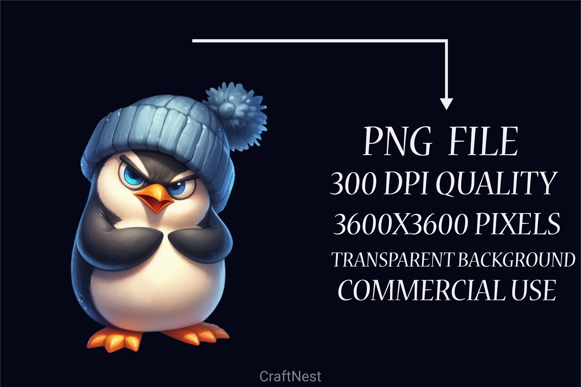 Angry Penguin Clipart Bundle 2 - CraftNest - Digital Crafting and Art