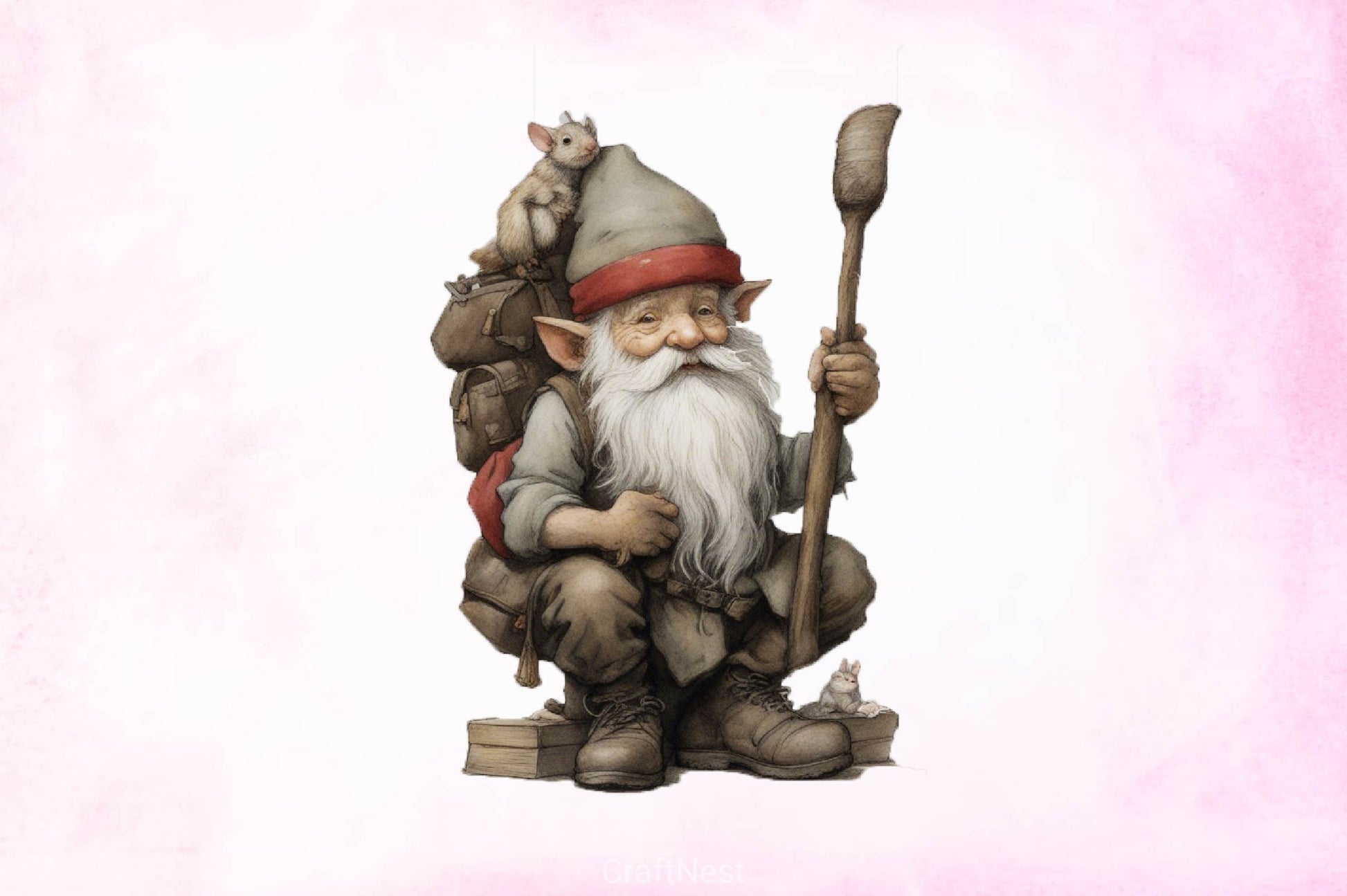 Christmas Gnome Wearing Clipart Bundle - CraftNest - Digital Crafting and Art