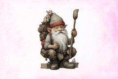 Christmas Gnome Wearing Clipart Bundle - CraftNest - Digital Crafting and Art