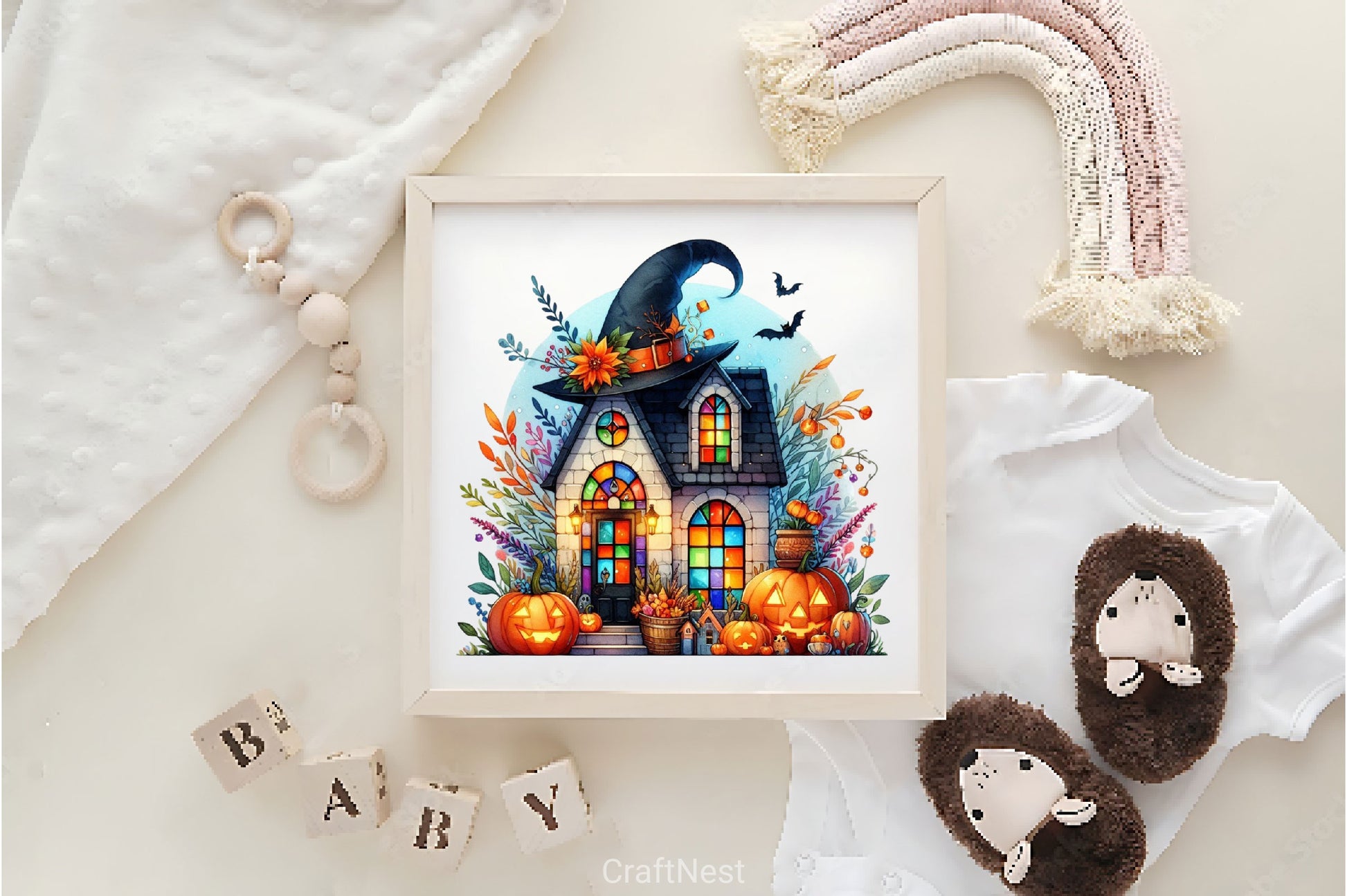 Fairy Halloween Witch House Clipart Bundle - CraftNest - Digital Crafting and Art
