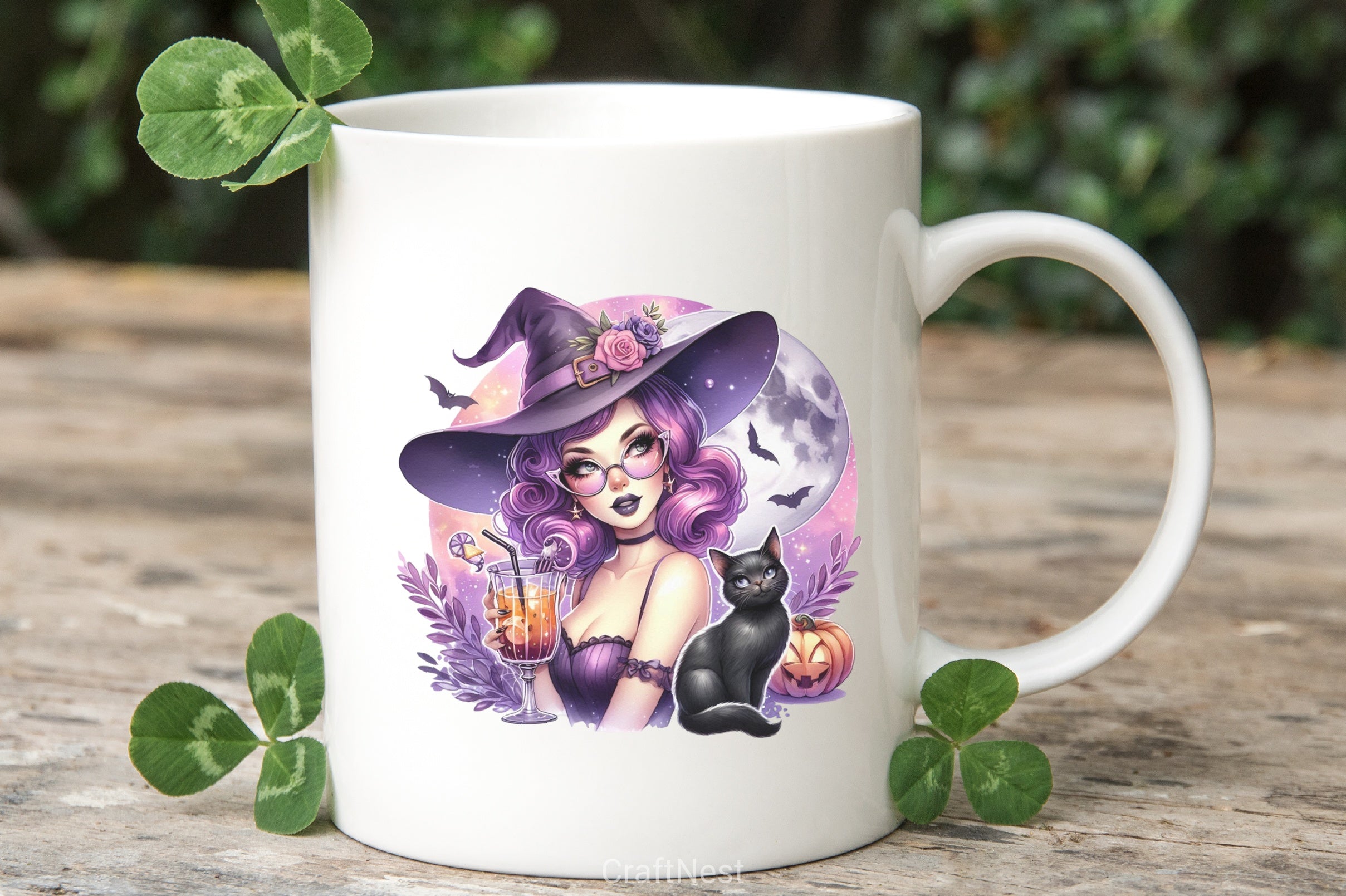 Halloween Witch Girl Clipart Bundle 1 - CraftNest - Digital Crafting and Art