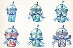 Coquette Iced Coffee Clipart Bundle - CraftNest - Digital Crafting and Art