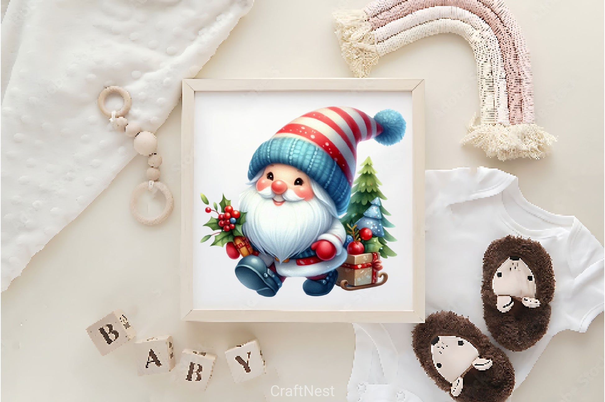 Christmas Gnome Clipart Bundle 9 - CraftNest - Digital Crafting and Art
