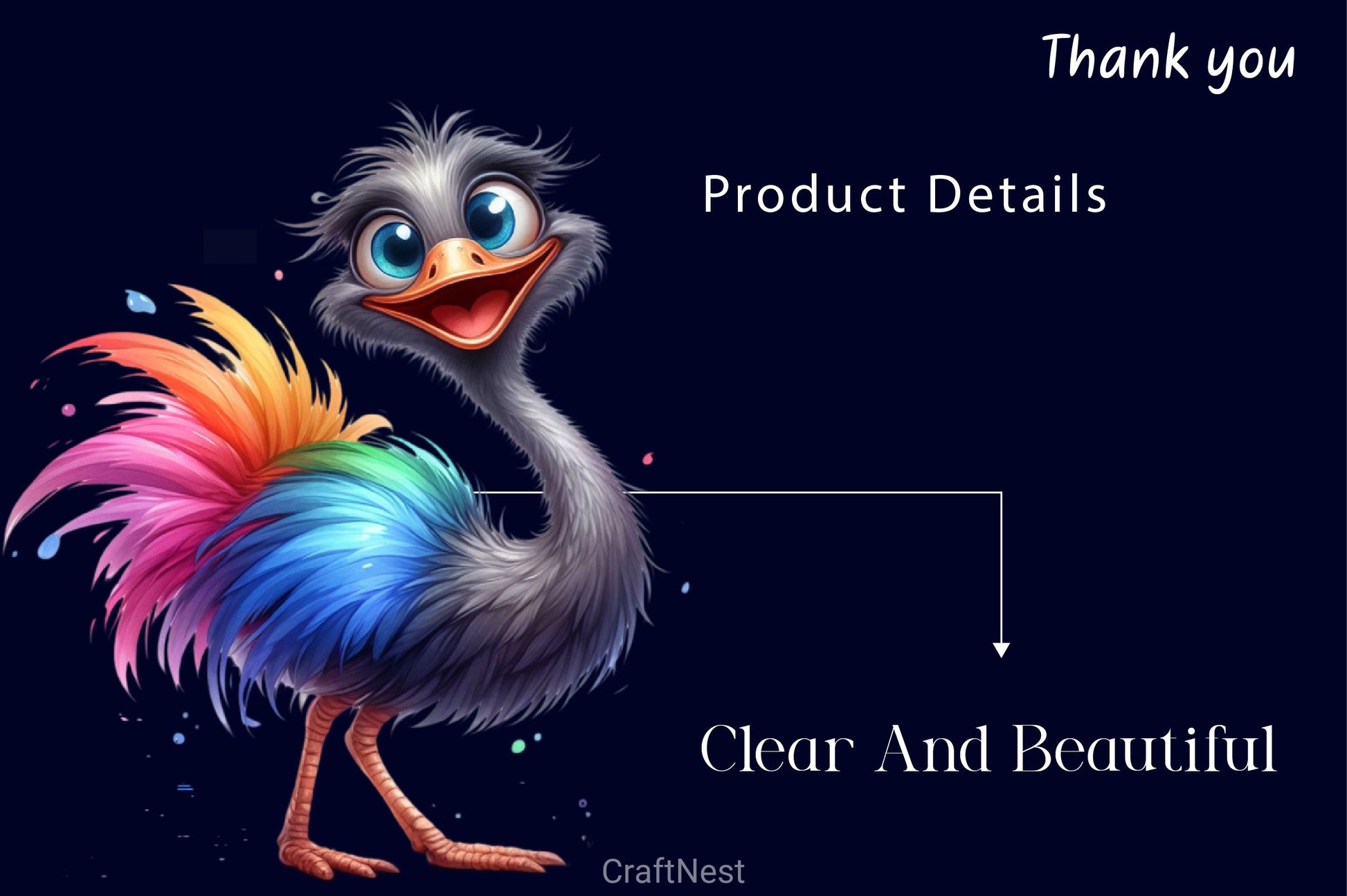 Funny Ostrich Bird Clipart Bundle - CraftNest - Digital Crafting and Art