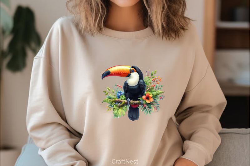 Toucan Rainforest Clipart Bundle - CraftNest - Digital Crafting and Art