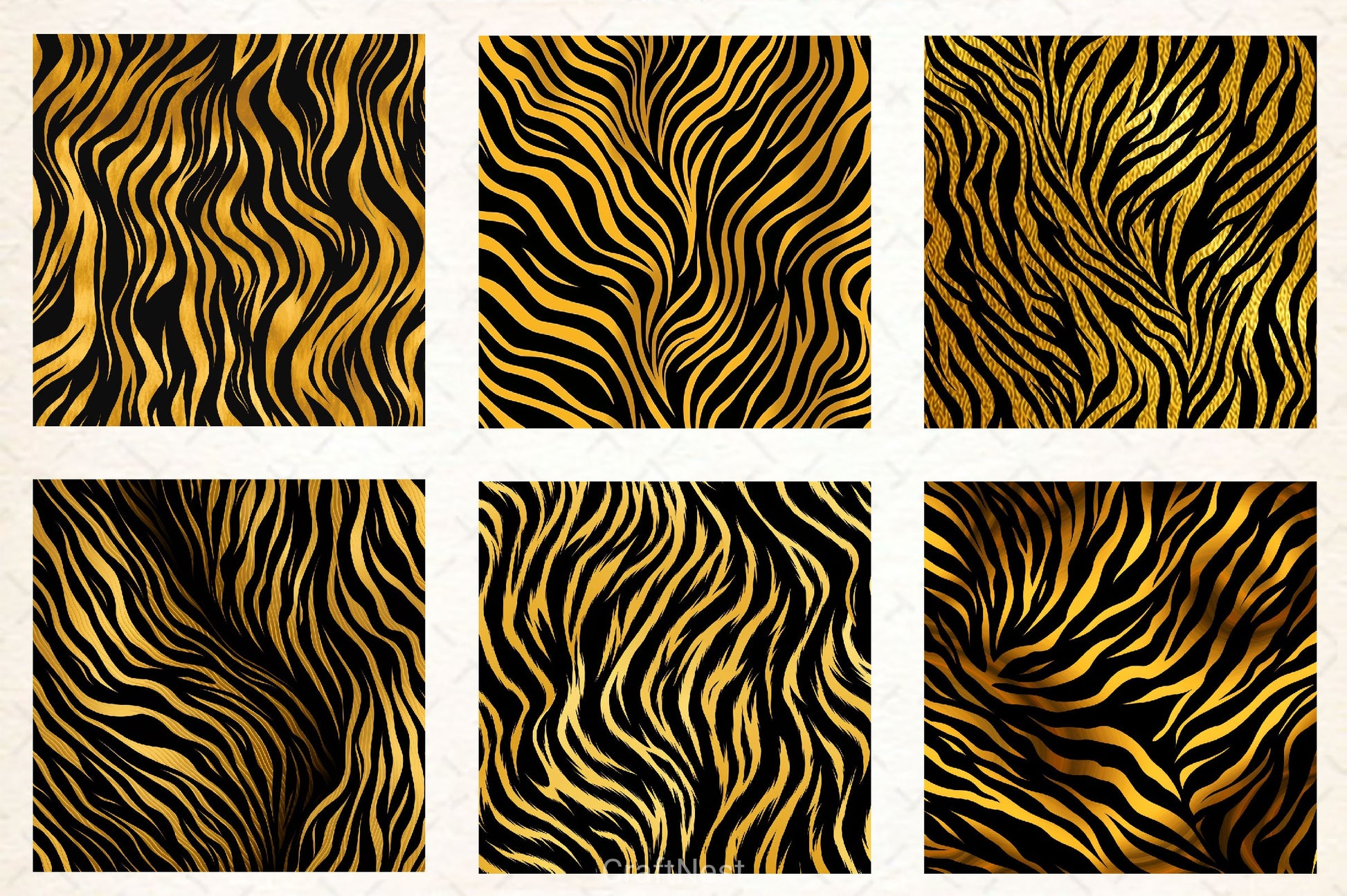 Tiger Glitter Ink Textures - CraftNest - Digital Crafting and Art