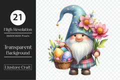 Easter Gnome Clipart Bundle 11 - CraftNest - Digital Crafting and Art