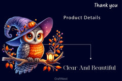 Halloween Witch Owl Clipart Bundle 2 - CraftNest - Digital Crafting and Art