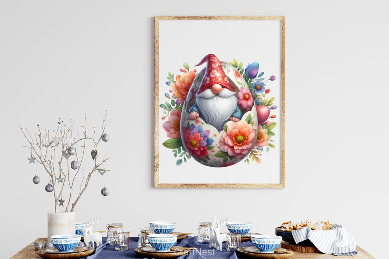 Easter Eggshell Gnome Clipart Bundle - CraftNest - Digital Crafting and Art