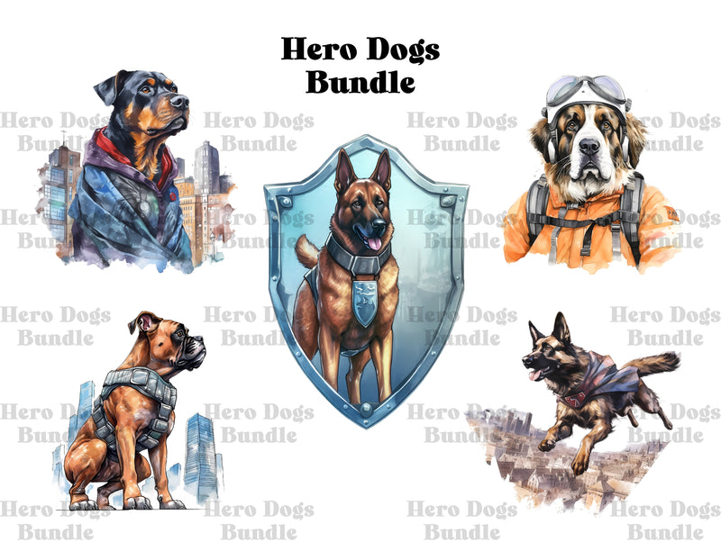 Hero Dogs Clipart - CraftNest