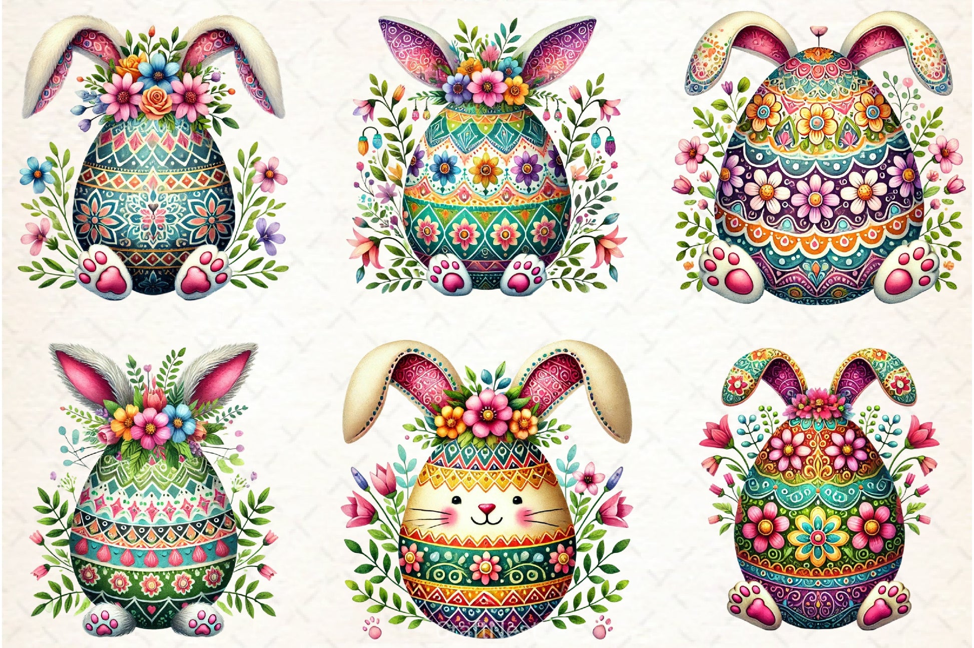 Spring Easter Egg Clipart Bundle - CraftNest - Digital Crafting and Art