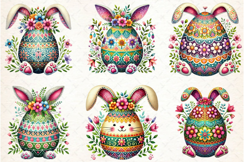 Spring Easter Egg Clipart Bundle - CraftNest - Digital Crafting and Art