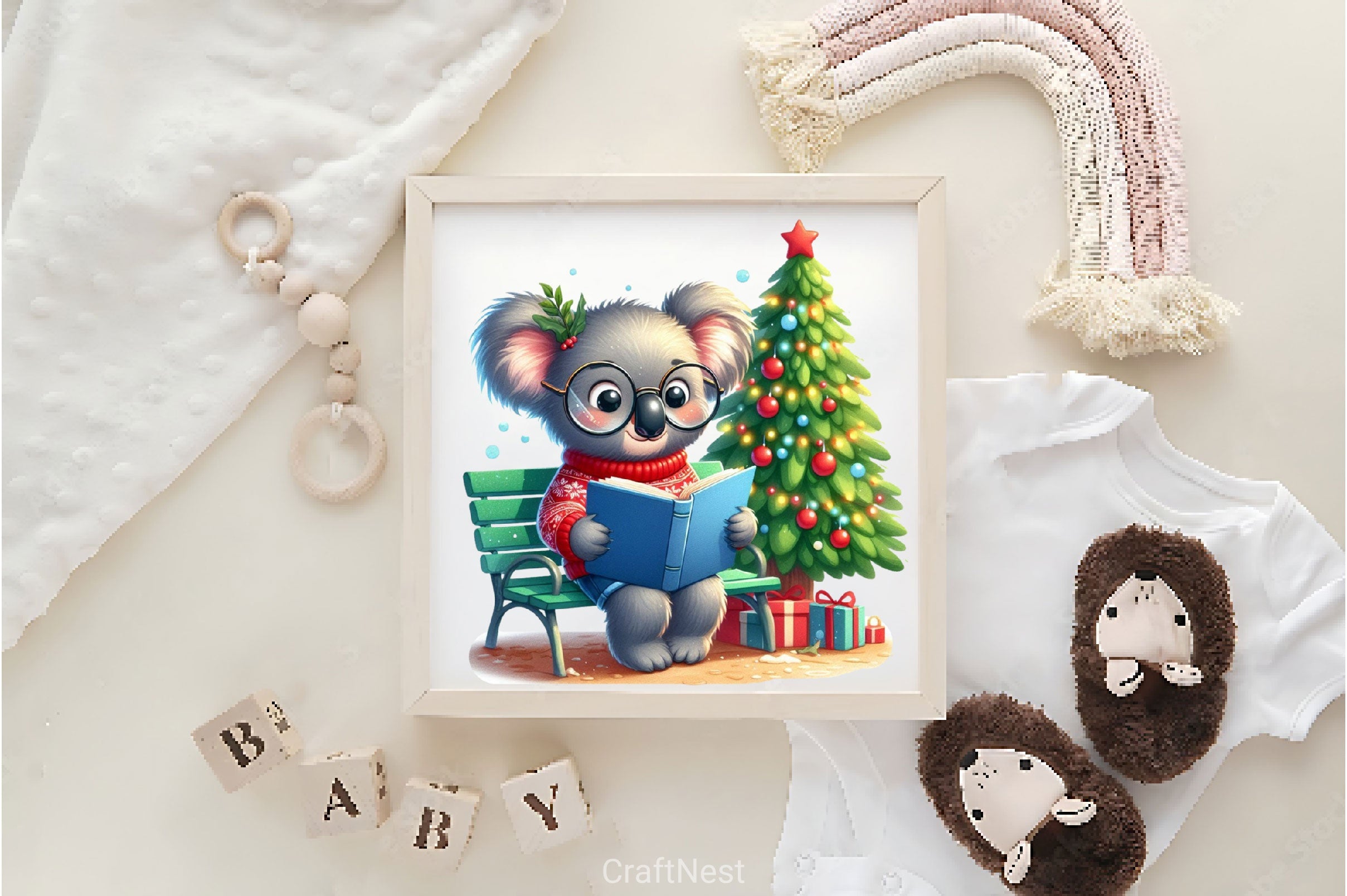 Christmas Koala Clipart Bundle - CraftNest - Digital Crafting and Art
