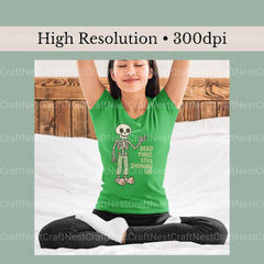 Dead Tired Skeleton Clipart Bundle - CraftNest - Digital Crafting and Art